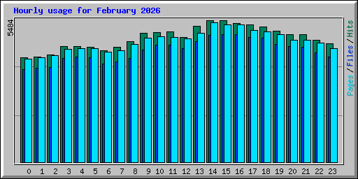 Hourly usage for February 2026