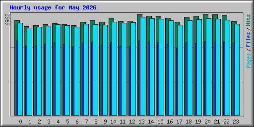 Hourly usage for May 2026